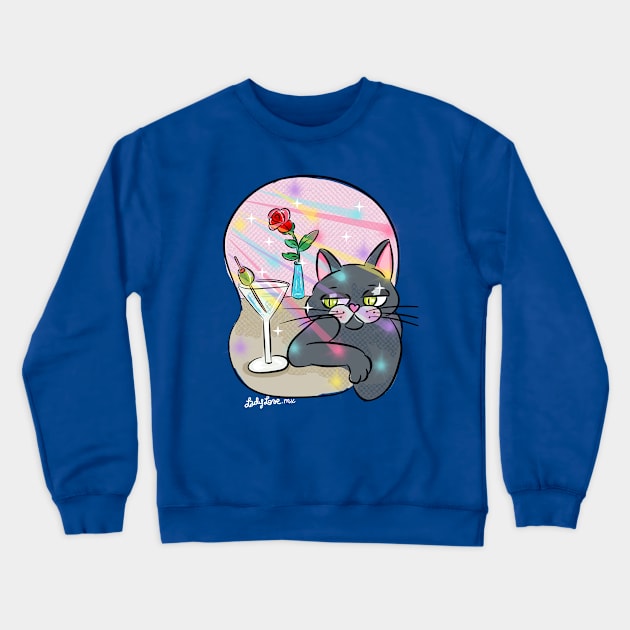 Funny cat Single Crewneck Sweatshirt by LADYLOVE